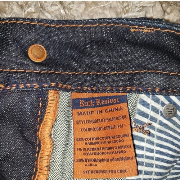 Women’s Rock Revival Jeans Skinny Debbie Size 27 - Picture 6 of 12